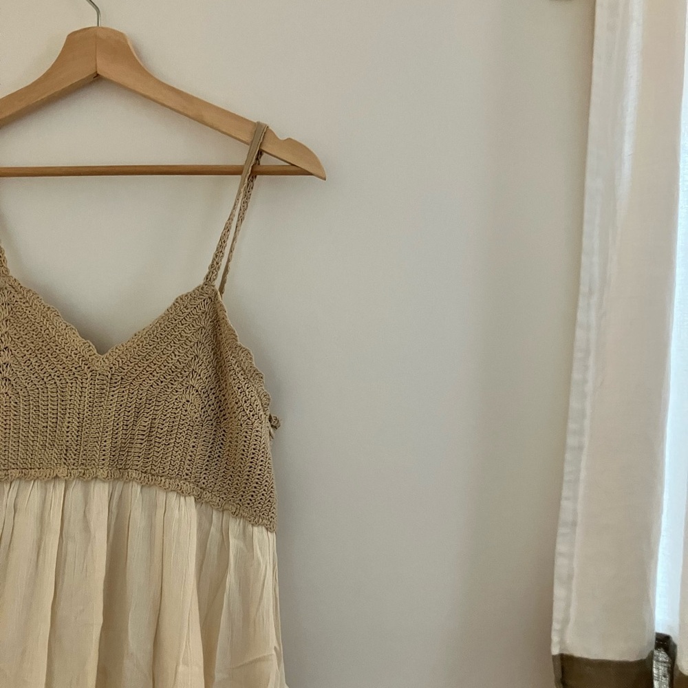 Zara Spaghetti Strap Maxi Dress
